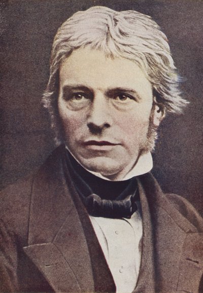 Michael Faraday, angielski fizyk i chemik (kolorowe zdjęcie) autorstwa English Photographer