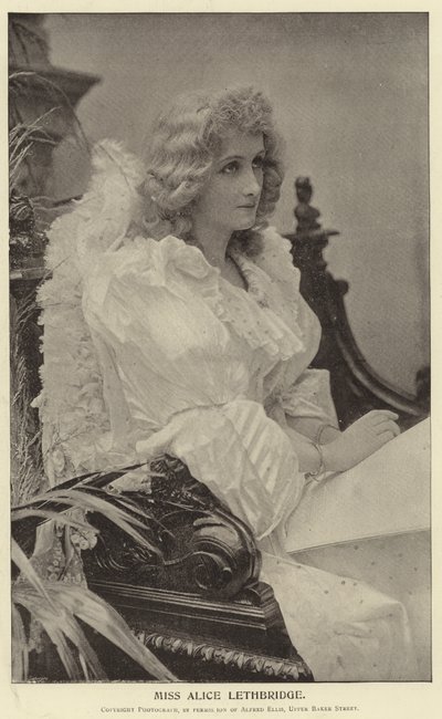panna Alice Lethbridge autorstwa English Photographer