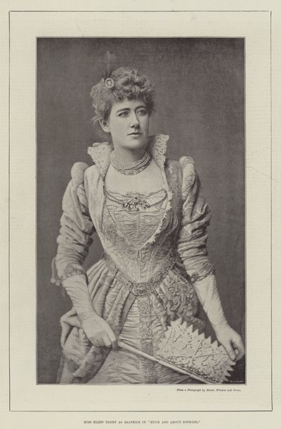 Miss Ellen Terry jako Beatrice w Dużo hałasu o nic autorstwa English Photographer