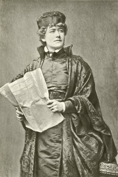 Panna Ellen Terry jako Portia (wklęsłodruk) autorstwa English Photographer