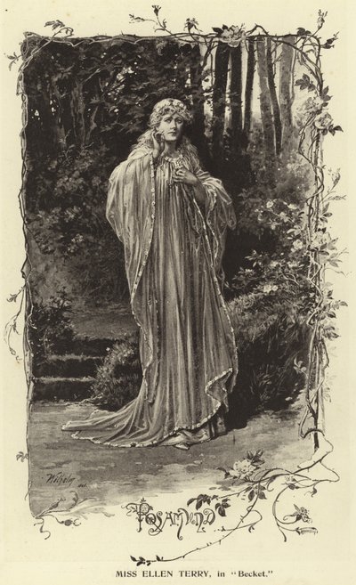 Panna Ellen Terry w Becket autorstwa English Photographer