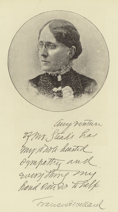 Panna Frances E Willard autorstwa English Photographer