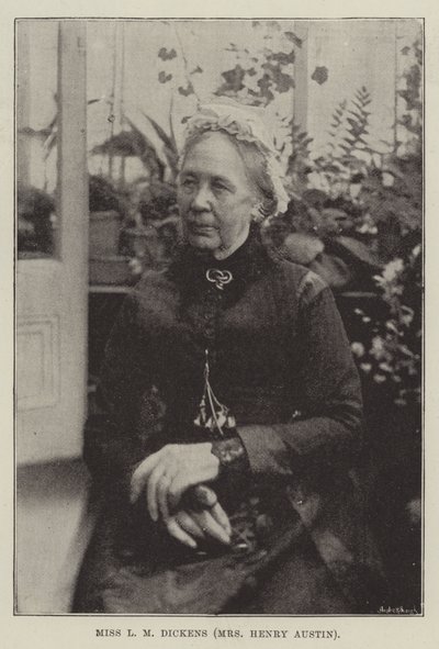 Panna L M Dickens (Pani Henry Austin) autorstwa English Photographer
