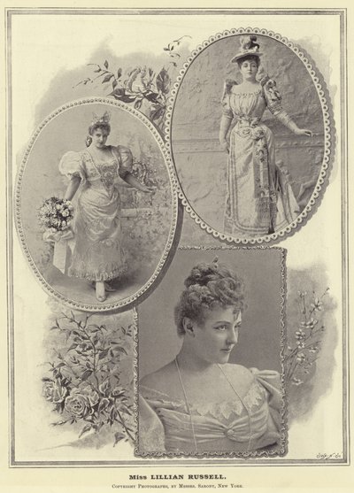Panna Lillian Russell autorstwa English Photographer