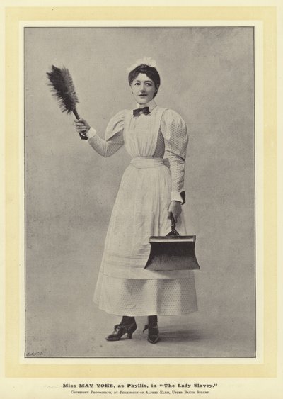 Miss May Yohe jako Phyllis w Lady Slavey autorstwa English Photographer