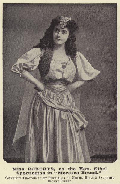 Panna Roberts jako Hon Ethel Sportington w Maroku Bound autorstwa English Photographer
