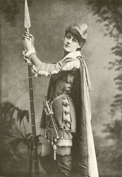 Panna Violet Vanbrugh jako Rosalind (grawiura) autorstwa English Photographer