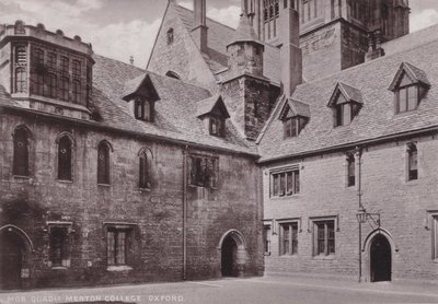 Mob Quadrangle Merton College, Oksford autorstwa English Photographer