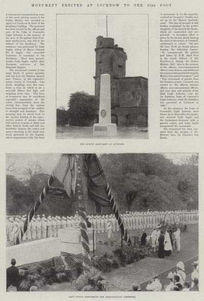 Pomnik wzniesiony w Lucknow do 32 Stopy autorstwa English Photographer