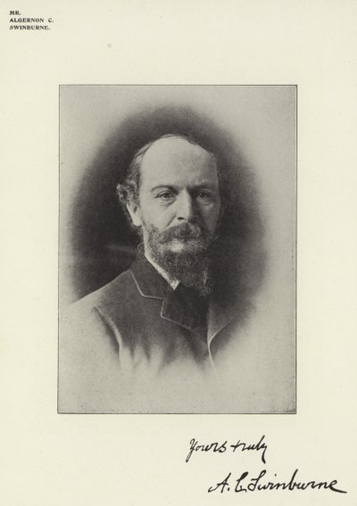 Pan Algernon C. Swinburne autorstwa English Photographer