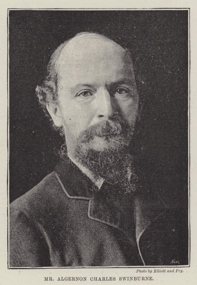 Pan Algernon Charles Swinburne autorstwa English Photographer