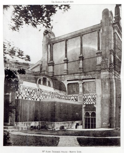 Dom pana Almy Tademasa, North Side, 34 Grove End Road, Londyn, 1889 autorstwa English Photographer
