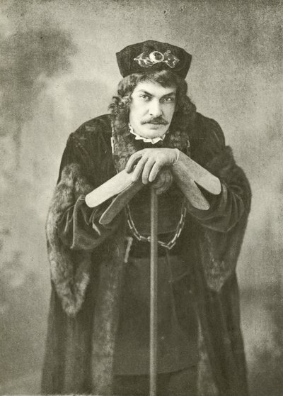 Pan Arthur Bourchier jako Jaques (Grawerowanie) autorstwa English Photographer