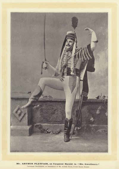 Pan Arthur Playfair, jako kapral Harold w Jego Ekscelencji autorstwa English Photographer