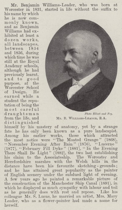 Pan B. Williams-Leader, RA autorstwa English Photographer