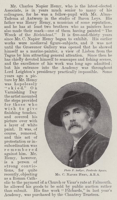 Pan C. Napier Hemy, ARA autorstwa English Photographer