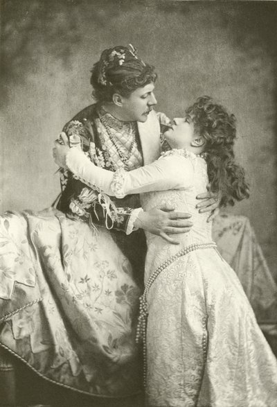 Pan Clyffe i panna Lingard jako Romeo i Julia (wklęsłodruk) autorstwa English Photographer