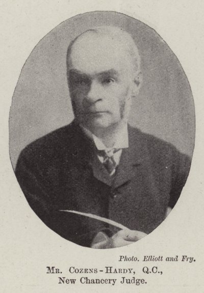 Pan Cozens-Hardy, QC, sędzia nowej kancelarii autorstwa English Photographer