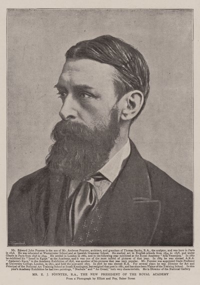 Pan E J Poynter, RA, nowy prezes Akademii Królewskiej autorstwa English Photographer