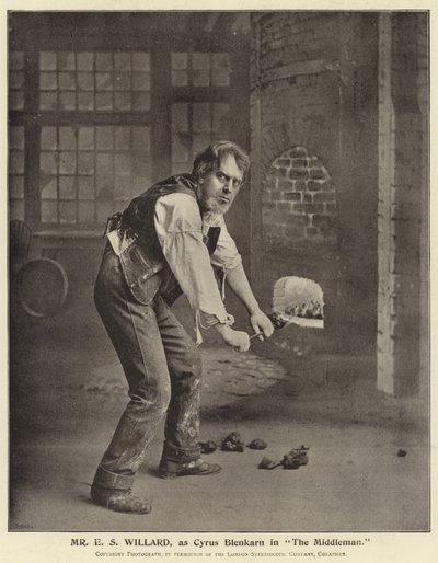 Pan E S Willard, jako Cyrus Blenkarn w The Middleman autorstwa English Photographer