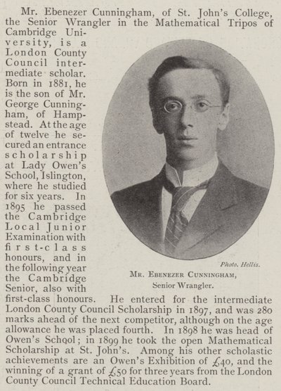Pan Ebenezer Cunningham, starszy wrangler autorstwa English Photographer