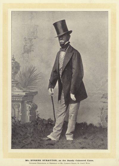 Pan Eugene Stratton, jako Kolorowy Szop Dandy autorstwa English Photographer