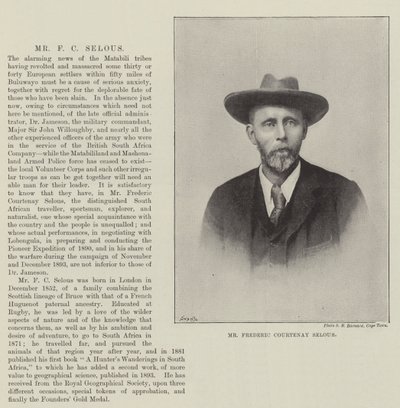 Pan Frederic Courtenay Selous autorstwa English Photographer