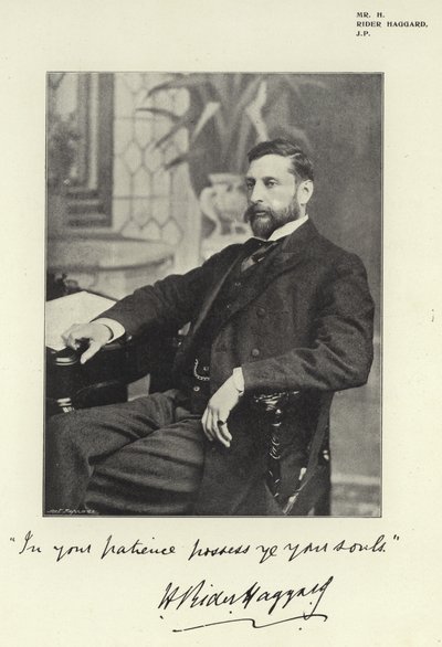 Pan H Rider Haggard, JP autorstwa English Photographer