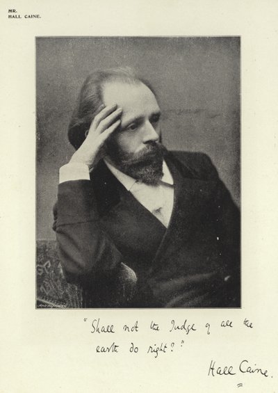 Pan Hall Caine autorstwa English Photographer