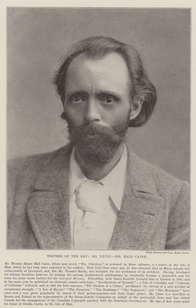 Pan Hall Caine autorstwa English Photographer