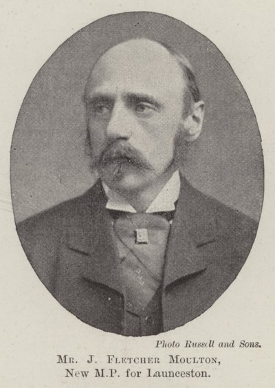 Pan J Fletcher Moulton, nowy poseł do Launceston autorstwa English Photographer
