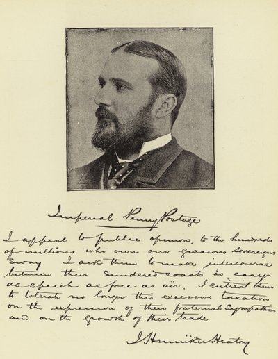 Pan J Henniker Heaton, MP, Penny-Postmaster General of the Empire autorstwa English Photographer