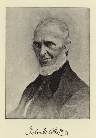 Pan John G. Whittier, kwakier-poeta Ameryki autorstwa English Photographer