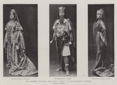 Pan Stephen Phillips Nowa sztuka, Herod, w teatrze Jej Królewskiej Mości autorstwa English Photographer