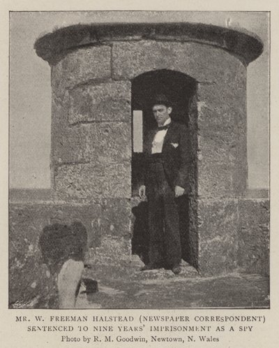 Pan W Freeman Halstead (korespondent prasowy) skazany na dziewięć lat więzienia jako szpieg autorstwa English Photographer
