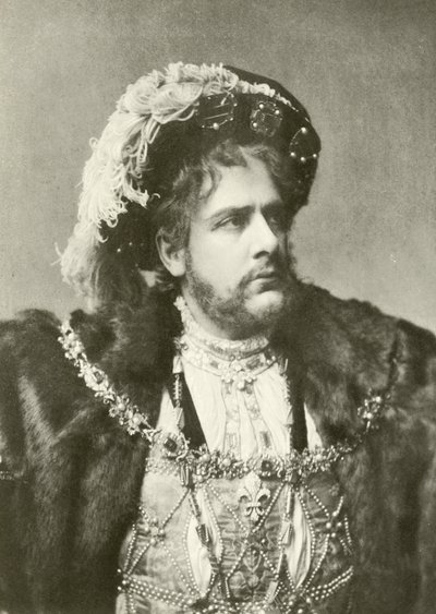 Pan William Terriss jako Henryk VIII (wklęsłodruk) autorstwa English Photographer