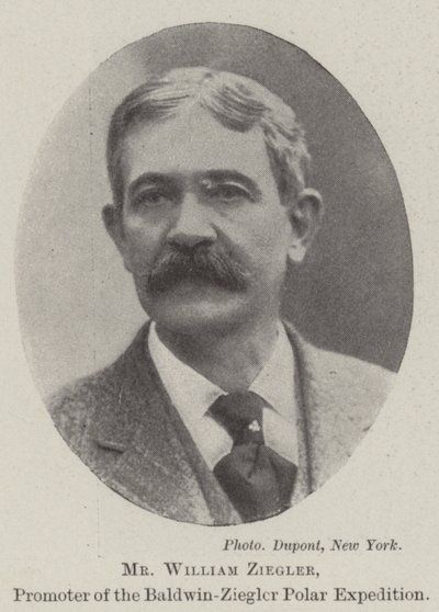 Pan William Ziegler, promotor wyprawy polarnej Baldwin-Ziegler autorstwa English Photographer
