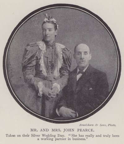 Państwo John Pearce (zdjęcie czarno-białe) autorstwa English Photographer
