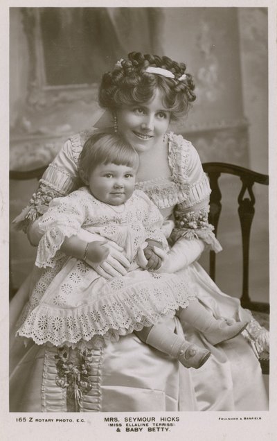 Pani Seymour Hicks i córka autorstwa English Photographer