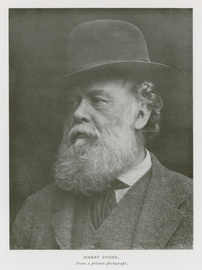 Myles Birket Foster, angielski artysta (zdjęcie czarno-białe) autorstwa English Photographer