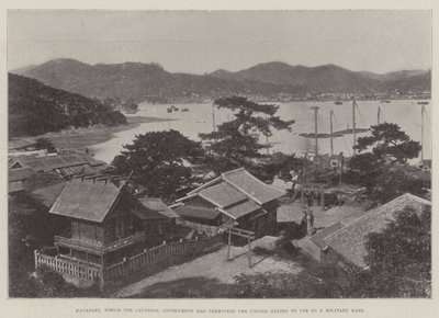 Nagasaki, którego rząd japoński zezwolił Stanom Zjednoczonym na wykorzystanie jako bazy wojskowej autorstwa English Photographer