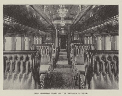 Nowy pociąg korytarzowy na linii Midland Railway autorstwa English Photographer