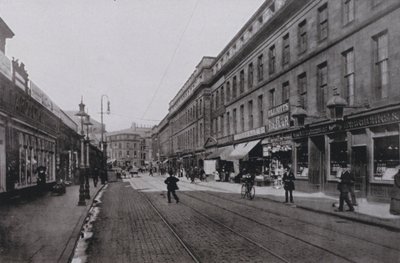 Newcastle, Clayton Street, Wschód (zdjęcie czarno-białe) autorstwa English Photographer