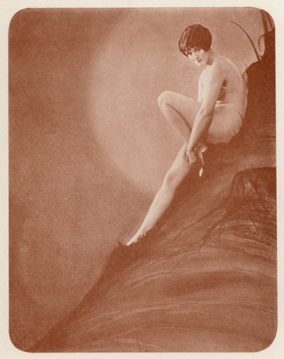 Sztuka nudystów: Coquettish (zdjęcie czarno-białe) autorstwa English Photographer