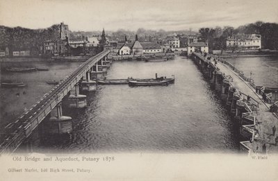 Stary Most i Akwedukt, Putney, 1878 autorstwa English Photographer