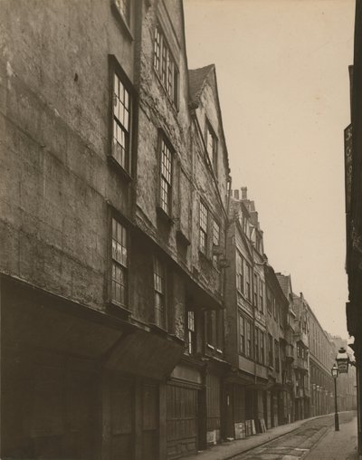 Stare domy na Wych Street w Londynie autorstwa English Photographer