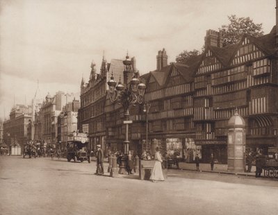 Stare domy, Holborn, Londyn (zdjęcie czarno-białe) autorstwa English Photographer