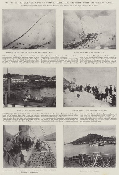 W drodze do Klondike, widoki Wrangla, Alaski oraz trasy Stikine-Teslin i Chilkoot autorstwa English Photographer