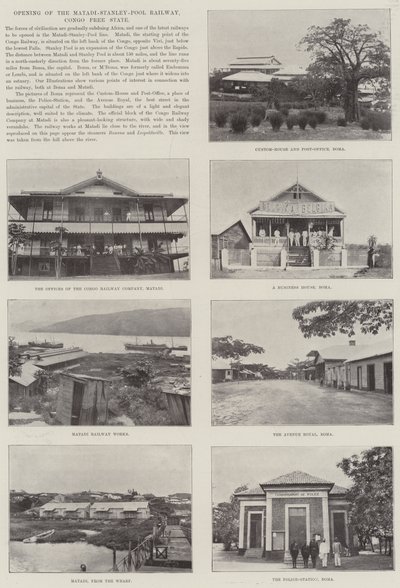 Otwarcie kolei Matadi-Stanley-Pool, Wolne Państwo Kongo autorstwa English Photographer
