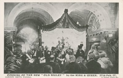 Otwarcie Starego Bailey przez króla i królową, 27 lutego 1907 autorstwa English Photographer